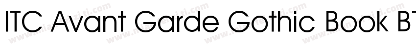 ITC Avant Garde Gothic Book BT Requ字体转换